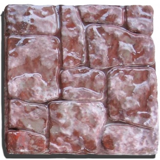 Тротуарная плитка Rocky Киевская Русь 35х350х350 мм розовый мрамор